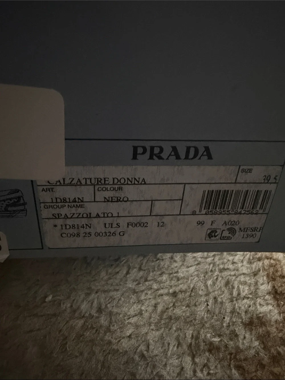Prada Black Studded Leather Slip-On Loafers